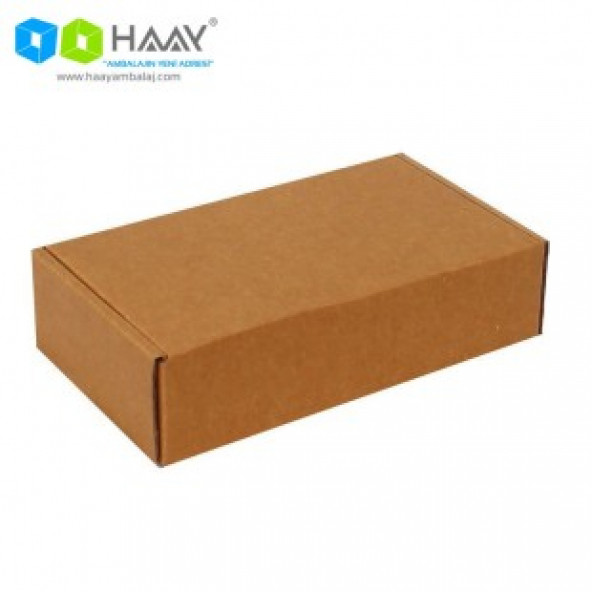 HAAY AMBALAJ 18x10x4,5cm Kilitli Kutu - Kraft ( 10 ADET) ürün görseli 1