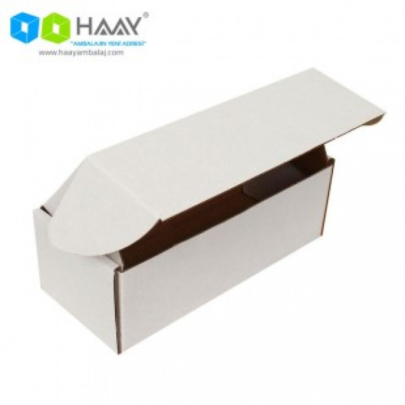 HAAY AMBALAJ 18x7,5x6cm Kilitli Kutu - Beyaz ( 10 ADET) ürün görseli 1