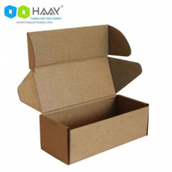 HAAY AMBALAJ 18x7,5x6cm Kilitli Kutu - Kraft ( 10 ADET) ürün görseli 1