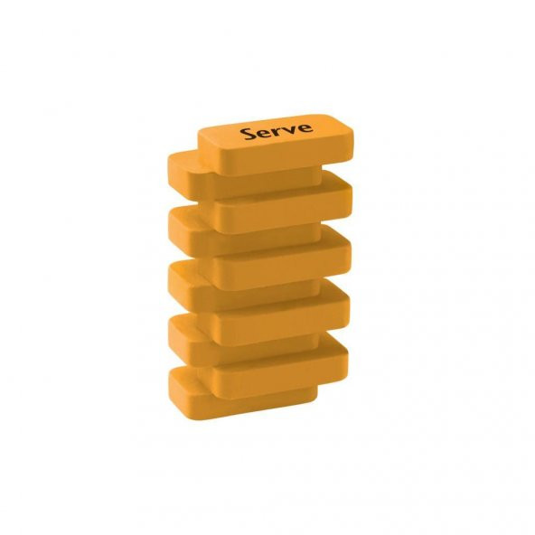 Serve Steps Silgi Pastel Hardal ürün görseli 1