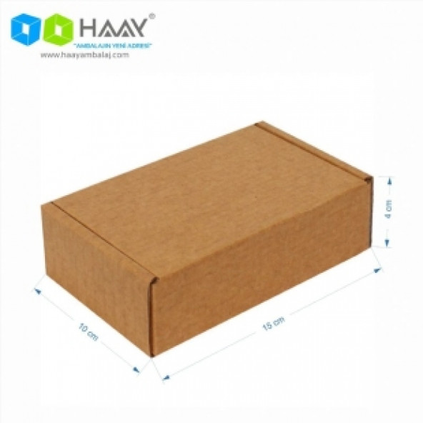 HAAY AMBALAJ 15x10x4cm Çift Oluklu Kutu ( 10 ADET) ürün görseli 1