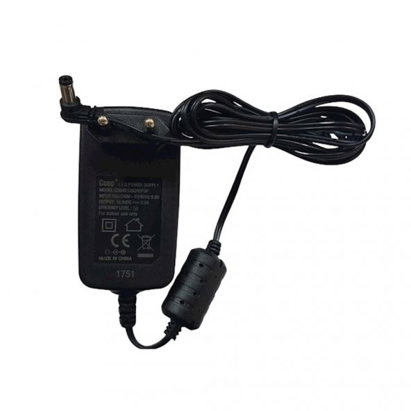 Csec Cs24E120200Fgf 12V 2A Standart Modem Adaptörü ürün görseli 1