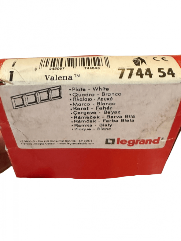 Legrand Valena 774454 4Lü Çerçeve Beyaz - Resim 2