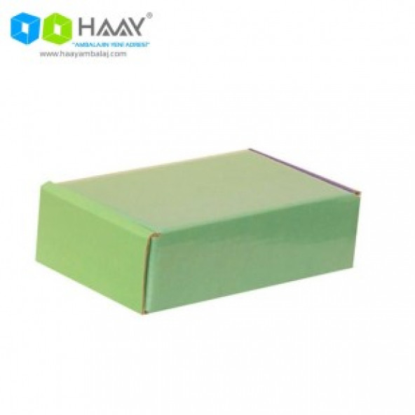 HAAY AMBALAJ 14x8x4cm Ofset Desenli Kutu - Yeşil ( 10 ADET) ürün görseli 1