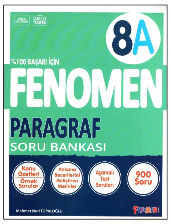 Fenomen 8. Sınıf LGS Paragraf Soru Bankası (A) ürün görseli 1
