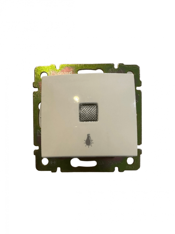 Legrand Valena 774413 Işıklı Liht Butonu (Lamba Sembollü) Beyaz (Çerçeve Dahil) ürün görseli 1