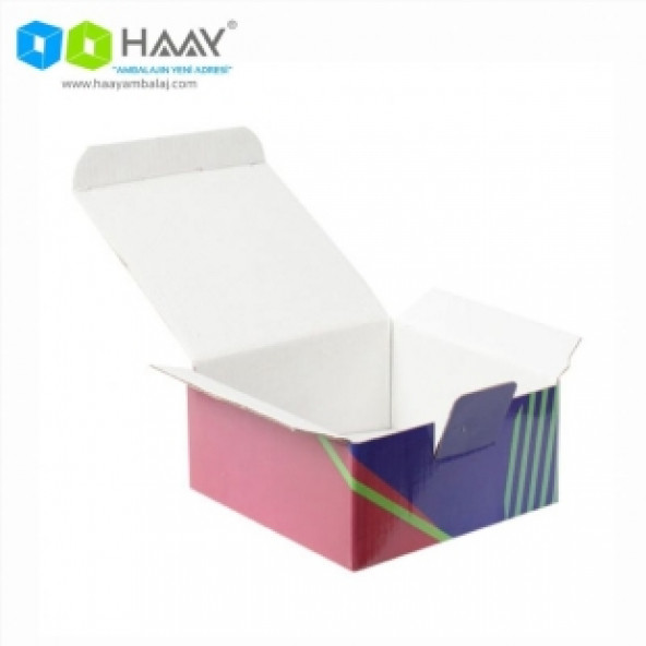 HAAY AMBALAJ 13,5x13,5x6,5cm Desenli Kutu - Bordo-Lacivert-Yeşil ( 10 ADET) ürün görseli 1