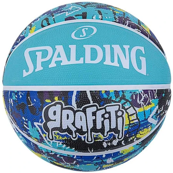 Spalding Blue Graffiti SZ7 2021 Basket Topu 84373Z ürün görseli 1