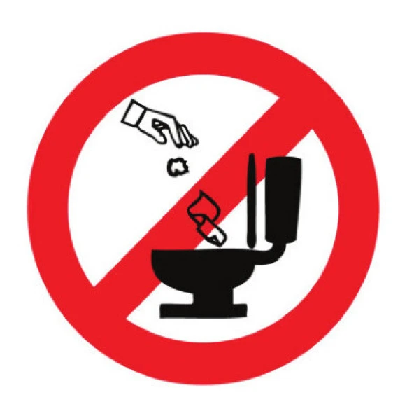 WC Çıkartması 11cm ürün görseli 1
