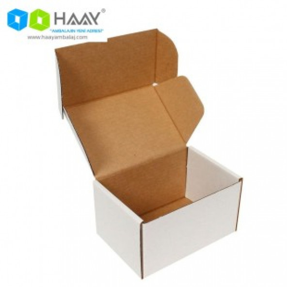 HAAY AMBALAJ 12x8x6,5cm Kilitli Kutu - Beyaz ( 10 ADET) ürün görseli 1