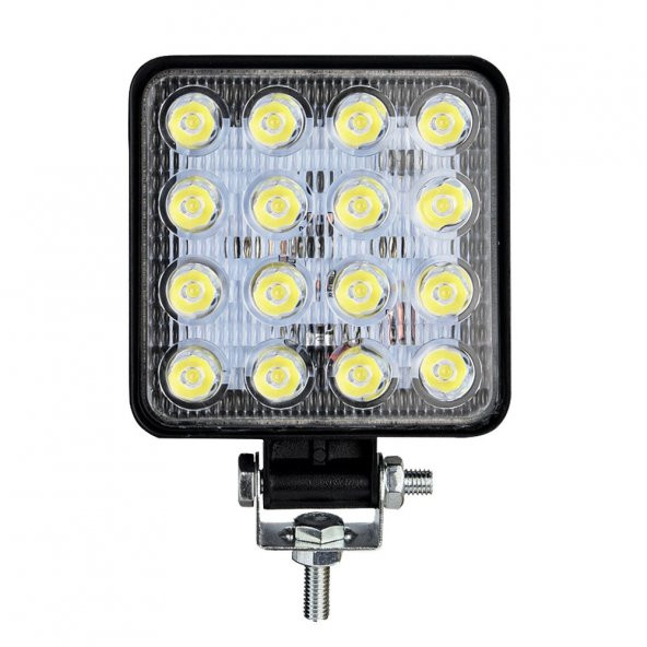 Çalışma lamba 16led 10,5 x 10,5 cm 12-60v adet/ LASS308 ürün görseli 1