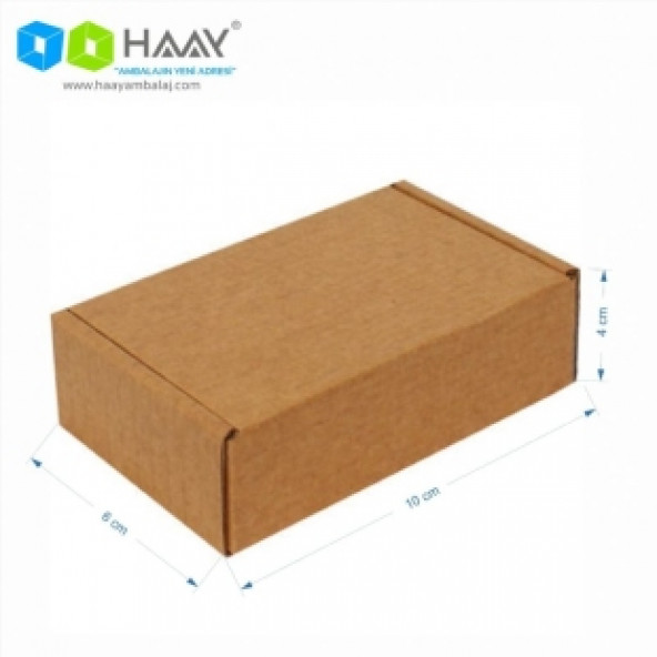 HAAY AMBALAJ 10x6x4cm Kutu - Kraft ( 10 ADET) ürün görseli 1