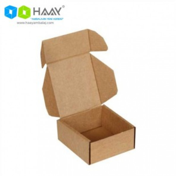 HAAY AMBALAJ 8x8x4cm Kutu - Kraft ( 15 ADET) ürün görseli 1