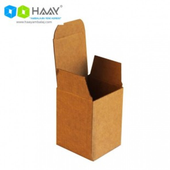 HAAY AMBALAJ 6x6x8cm Tek Oluklu Kutu - Kraft ( 20 ADET) ürün görseli 1