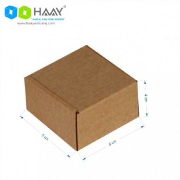 HAAY AMBALAJ 5x5x4cm Kutu - Kraft ( 20 ADET) ürün görseli 1