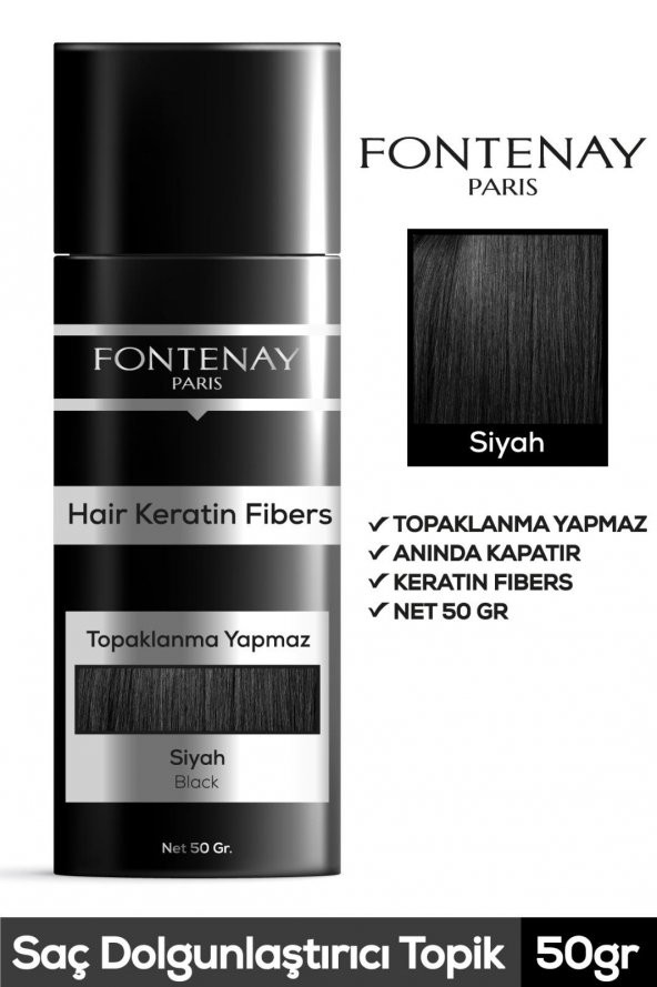 FONTENAY TOPİK KERATİN FIBERS SİYAH ürün görseli 1