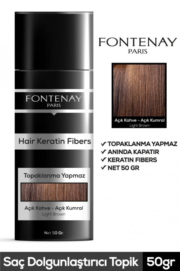 FONTENAY TOPİK KERATİN FIBERS AÇIK KAHVE TOPİK ürün görseli 1