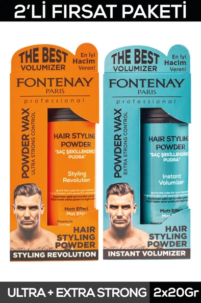 FONTENAY SAÇ ŞEKİLLENDİRİCİ PUDRA TOZ WAX MAT EFFECT VE ULTRA STRONG 20GR ürün görseli 1