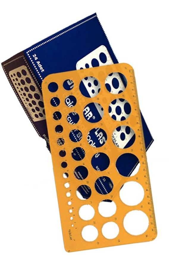 Daire Şablonu Büyük 1-36 Mm 1 Adet Yıldızlar Daire Şablonu 1-36 Mm Büyük 1 Adet ürün görseli 1