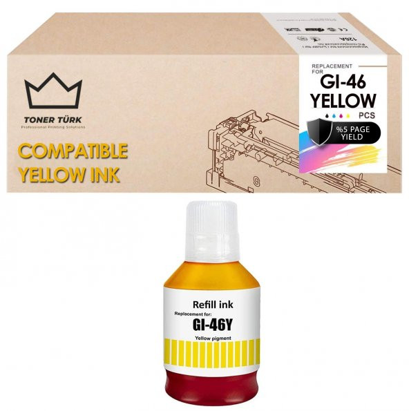 Canon GI-46 Muadil Mürekkep Sarı/ Canon Maxify GX6040 / GX6050 / GX7040 / GX7050 / GX7055 ürün görseli 1