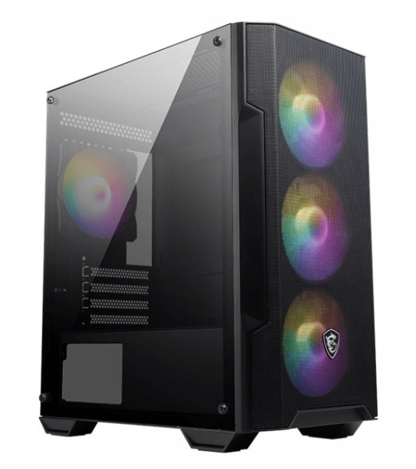 MSI MAG FORGE M100A D60 Temperli Cam 4x A-RGB Fan 4x 120mm Fan 600W 80+ Bronze PSU ATX Gaming Bilgisayar Kasası ürün görseli 1
