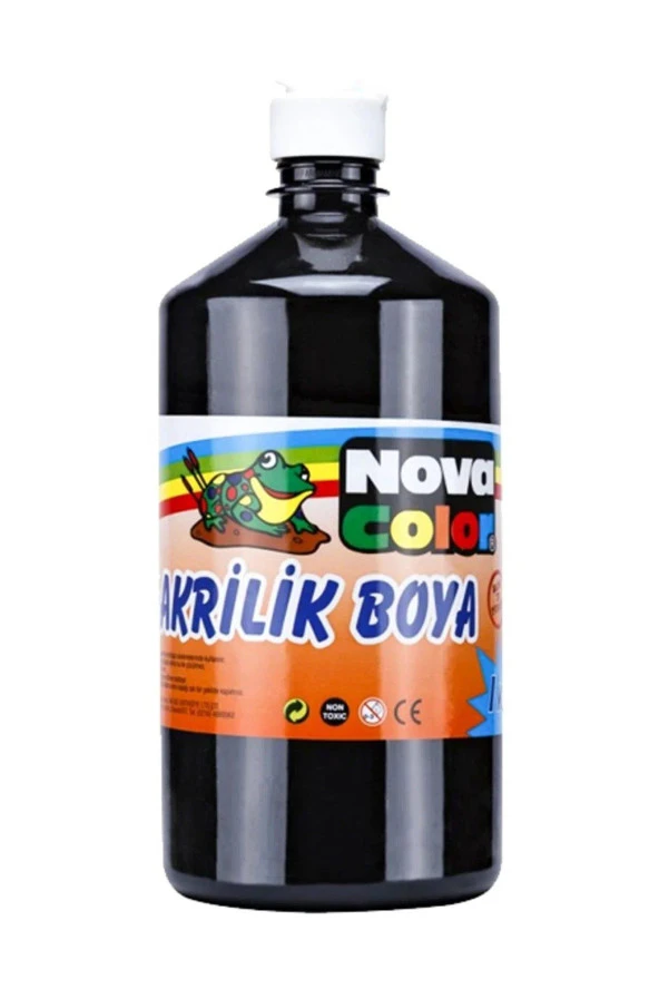 Nova Color Akrilik Boya 1 KG Siyah Akrilik Boya ürün görseli 1