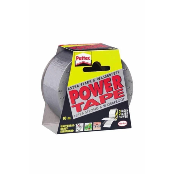 Pattex Özel Amaçlı Bant Power Tamir ve Yalıtım 50 mm x 10 Metre Gri ürün görseli 1