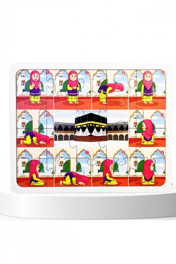 NevaDekorasyon Islamı Öğreniyorum Puzzle Namaz Ahşap Oyuncak ürün görseli 1