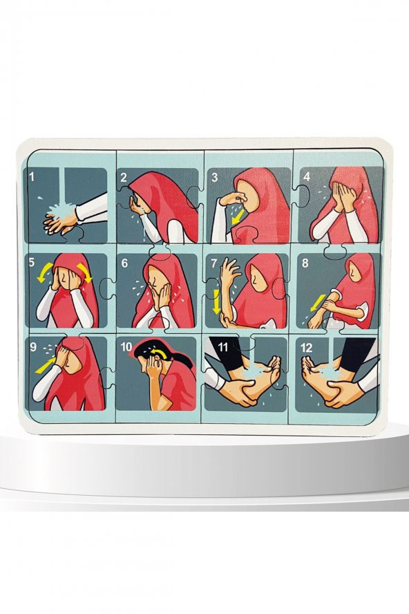 NevaDekorasyon Islamı Öğreniyorum Abdest Ahşap Oyuncak ürün görseli 1