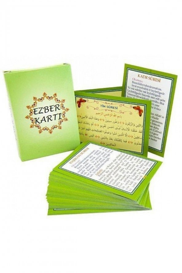 Kervan Yayın Dağıtım Namaz Sureleri Ve Duaları Ezberleme Kartları, 7x10 Cm. Kutu Içinde, Hızır ürün görseli 1