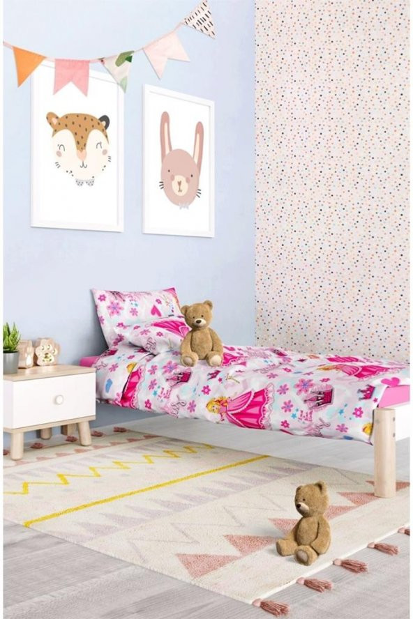 Prenses Genç Nevresim Takımı 160*220- Pembe ürün görseli 1