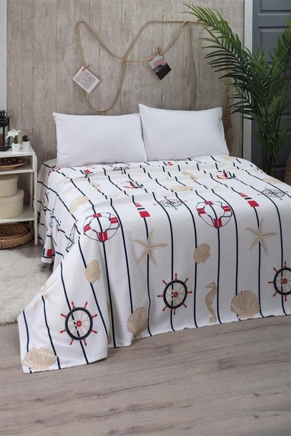 Marine Tek Kişilik Pike Yatak Örtüsü 170 x 230 ürün görseli 1