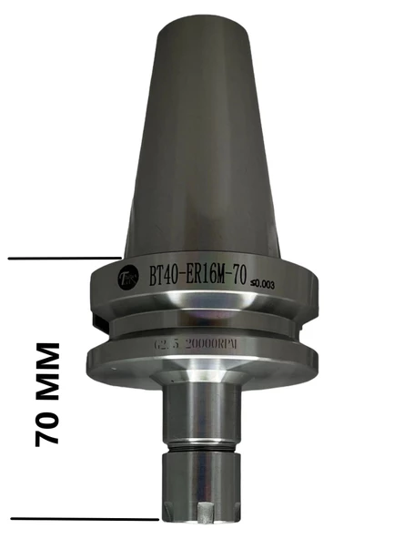 BT40 ER16M - 70 TUTUCU ( BT40 ER16 MİNİ 70 BOY TUTUCU ) 20.000 devir balans alınmıştır ürün görseli 1