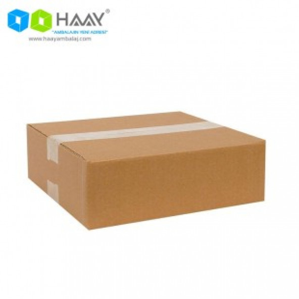 HAAY AMBALAJ 26,5x24,5x8,5cm Tek Oluklu Koli - Kraft ( 30 ADET) ürün görseli 1