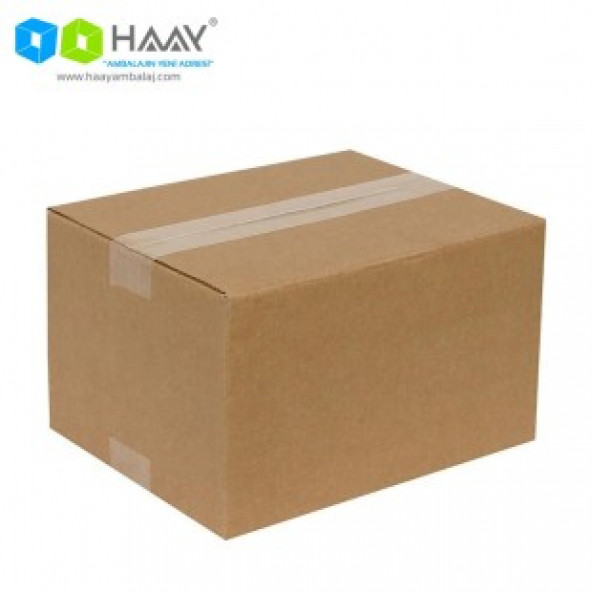 HAAY AMBALAJ 25x20x15cm Tek Oluklu Koli - Kraft ( 50 ADET) ürün görseli 1