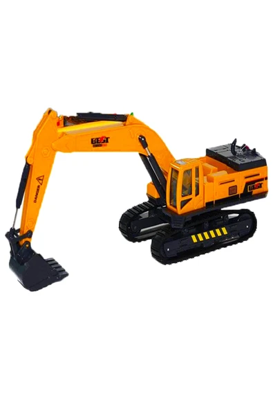 BamBamToys Vinç Ekskavatör Kepçe Metal Oyuncak Iş Makinası Sürtmeli Araç ürün görseli 1