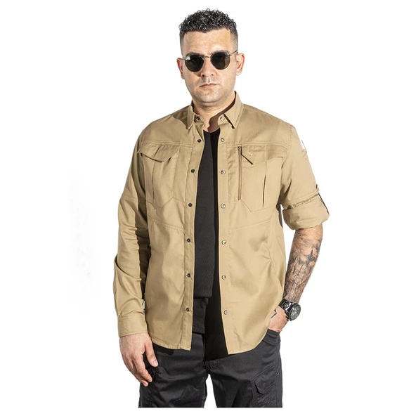 Archer 3134 Tactical Ripstop Bej Gömlek ürün görseli 1