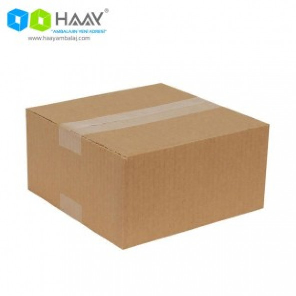 HAAY AMBALAJ 20x20x10cm Tek Oluklu Koli - Kraft ( 50 ADET) ürün görseli 1