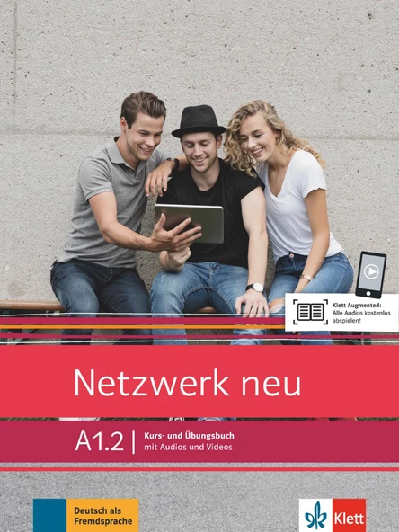 Netzwerk neu A1.2 Deutsch als Fremdsprache Kurs und Übungsbuch mit Audios und Videos ürün görseli 1