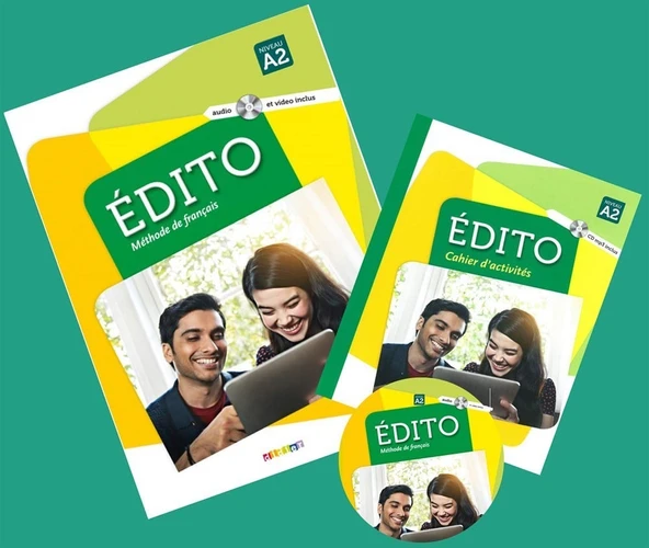 Edito A2 Niveau Méthode de français Livre + Cahier d'exercices + DVD (2016-2020) ürün görseli 1