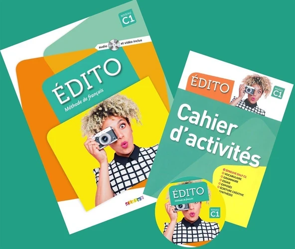 Edito C1 Niveau Méthode de français Livre + Cahier d'exercices + DVD (2016-2020) ürün görseli 1