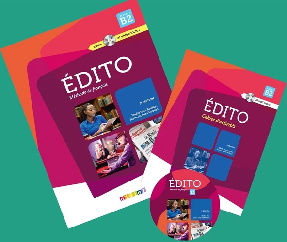 Edito B2 Niveau Méthode de français Livre + Cahier d'exercices + DVD (2016-2020) ürün görseli 1