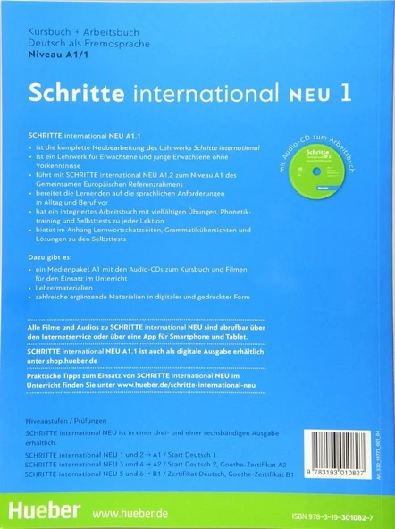 PTTAVM: Schritte International Neu 1 ( A1.1 ) Kurs Und Arbeitsbuch
