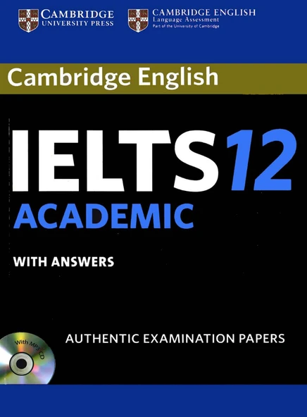 Cambridge English IELTS 12 ACADEMIC with Answers with Audio CD ürün görseli 1