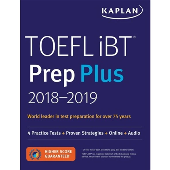 Kaplan TOEFL iBT Prep Plus 2018-2019 + CD + ONLINE Resources ürün görseli 1
