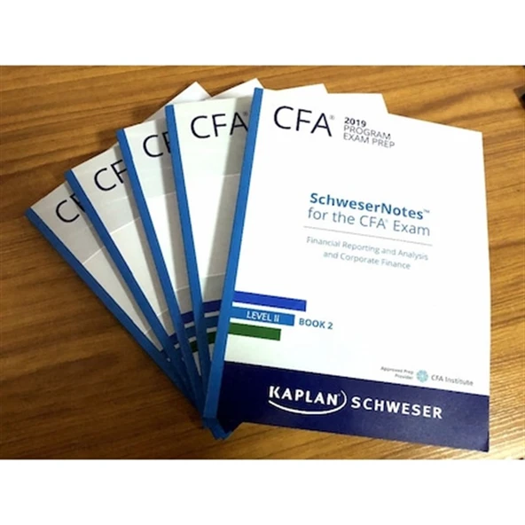 CFA 2019 schweser notes LEVEL 2 (kaplan, schweser) volume 1-5 ürün görseli 1