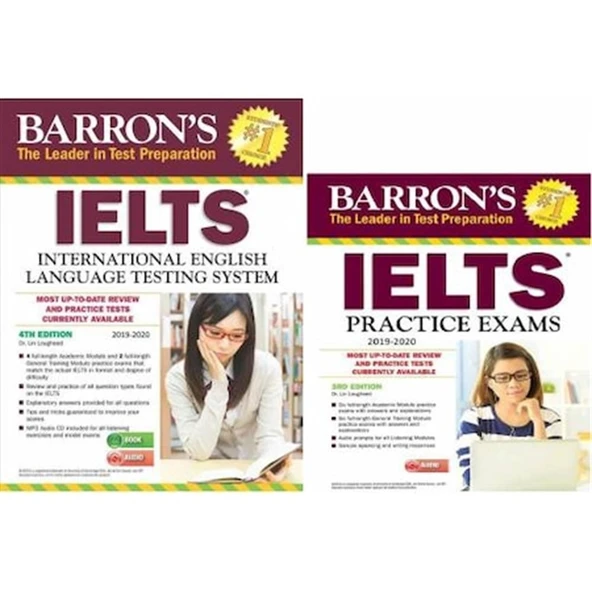 Barron's IELTS practice exams 3rd + Barron's IELTS MP3 4th + 2 CD ürün görseli 1