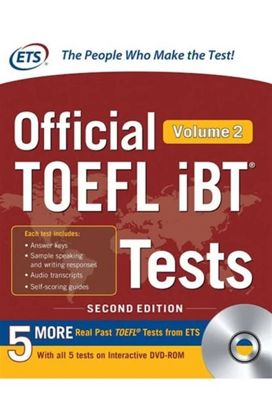 ETS official TOEFL iBT tests with audio volume 2 (2nd ed.) ürün görseli 1