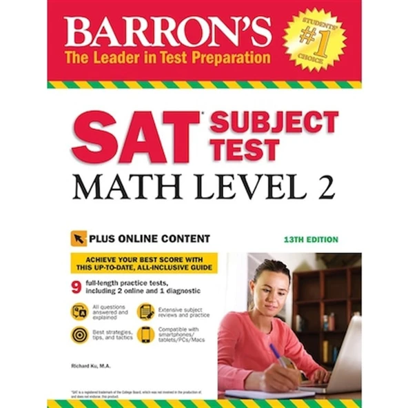 Barron's SAT Subject Test : Math Level 2 (13th Ed.) with Plus Online Tests ürün görseli 1