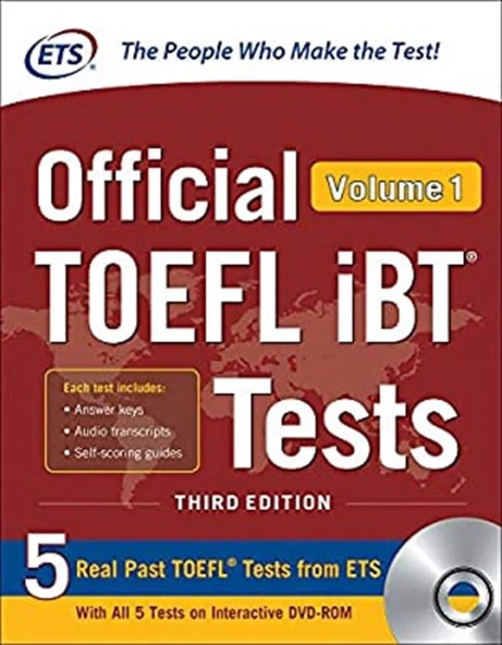 ETS official TOEFL iBT tests with audio volume 1 (3rd Ed.) ürün görseli 1